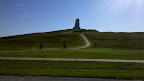 Cycle NC 2011 - Some cycling buddies riding up to the Wright Brothers Memorial at Kitty Hawk.