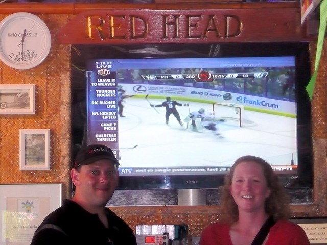 The Red Head  and hockey playoffs - what could be better, eh Dimitry?