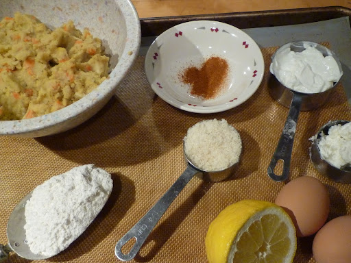 Ingredients for croquettes
