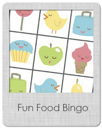 fun food bingo fun food bingo