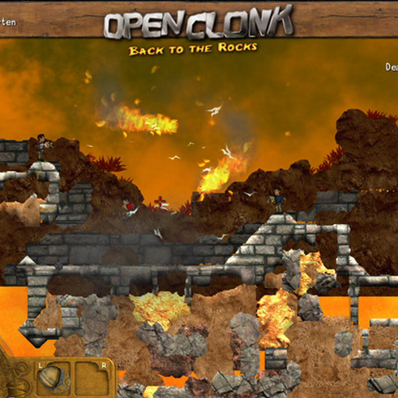 OpenClonk is a free multiplayer action game where you control clonks, small but witty and nimble humanoid beings.