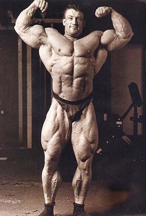 Dorian Yates Front double biceps pose