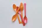 Plastic spoons leftover from my high school graduation (in 2003!)
