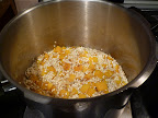 Now stir in wine and cook until its absorbed.