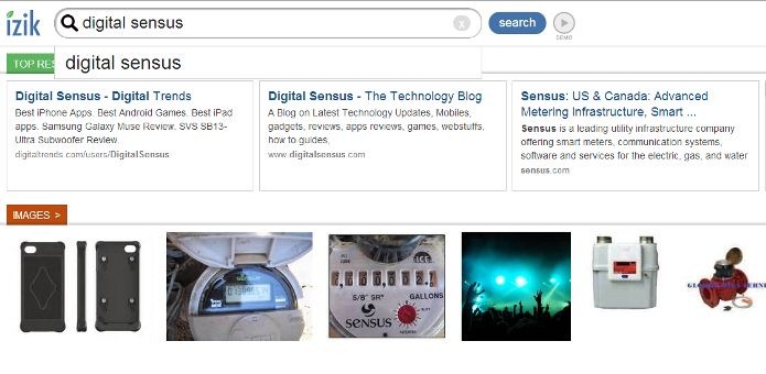izik search engine for tablets