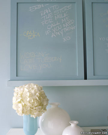 They provide a great focal point on the walls, while provide space for family members to leave notes.