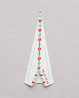 Fold upper sides a third time to the center crease. Fold upper sides a third time to the center crease.
