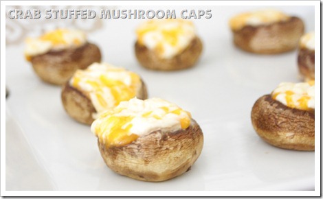 crab dip stuffed mushroom caps