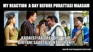 veg non purattasi funny indian tamil funnyindianpicz masam month chicken