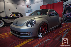 Rotiform's 2013 VW Beetle equipped with AccuAir e-Level.