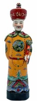 chinese emperor ceramic statue