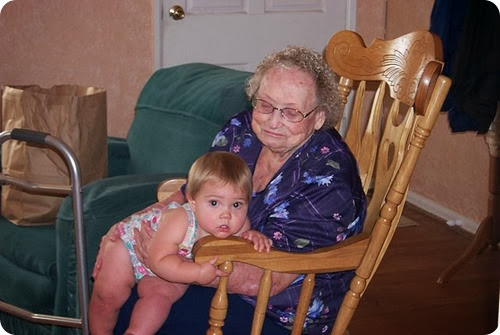 great grandma easter and maddie 2