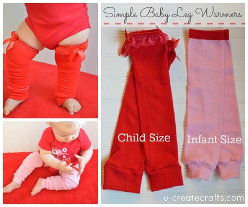 Simple Baby Leg Warmers at u-createcrafts.com