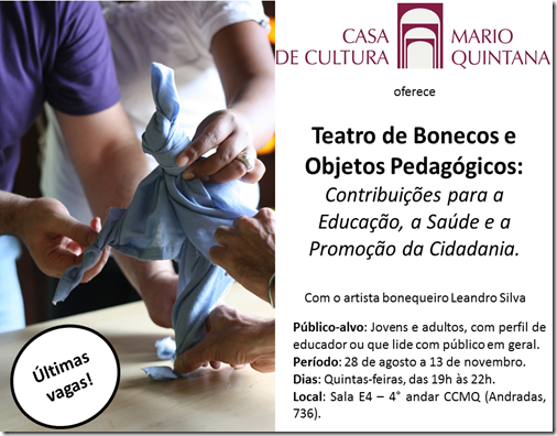Web Flyer . Bonecos e Objetos Pedagógicos 2014