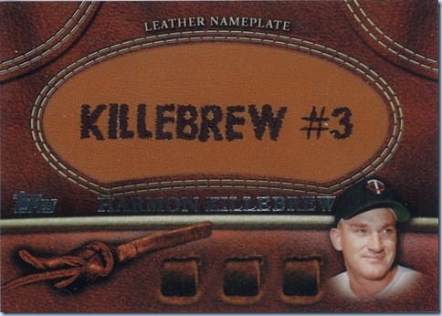 2011 Topps S2 Killebrew Nameplate 2011 Topps S2 Killebrew Nameplate