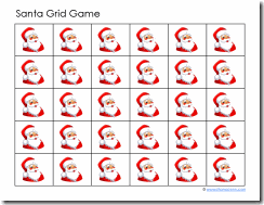 Santa Grid Game