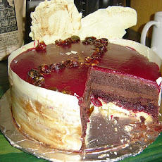 Chocolate Walnut Cranberry Cake