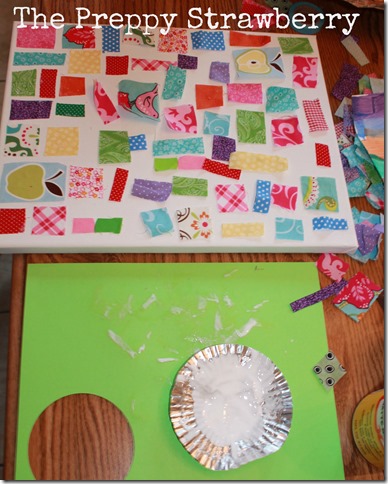 No Sew Quilt Wall Art {The Preppy Strawberry}