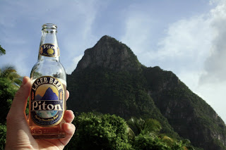 Piton beer was the local beer of choice.