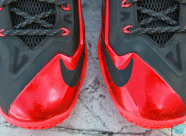 Another Look at Nike LeBron XI 11 Black Red Heat Away