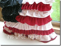 ruffle flag pillow