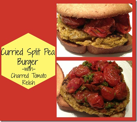 split pea burger