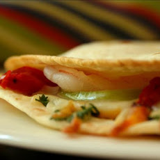 Shrimp and Tomatillo Quesadillas