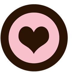 cupcake topper valentines day hjerte rosa brun