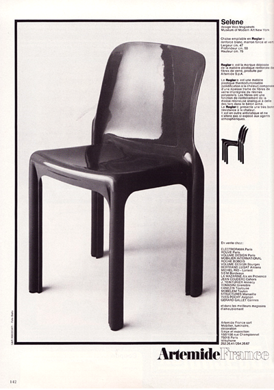 Selene chair, Artemide