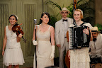 Here, the band, Carte Blanche. Don't you just love their flapper costumes?