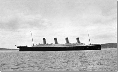 Titanic Dropping Anchor at Queenstown(Cobh)