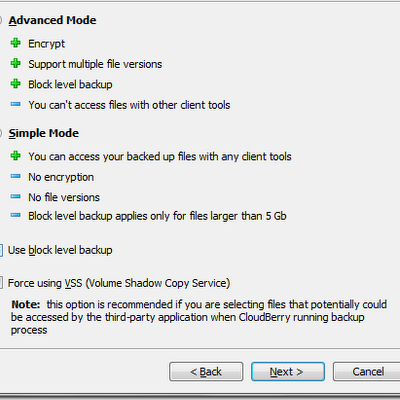 CloudBerry Online Backup: Introducing Block Level Backup for all files