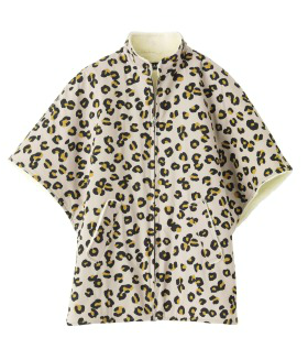 A.P.C. faux-fur lined leopard cape, $222.50, http://usonline.apc.fr/