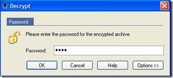 Sophos Free Encryption password per la decriptazione di file e cartelle