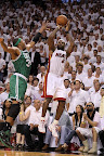 lebron james nba 110511 mia vs bos 04 game 5 Dwyane Wade & LeBron James lead Heat past Celtics into East finals