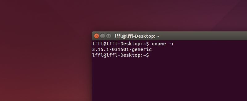Linux 3.15.1 in Ubuntu 