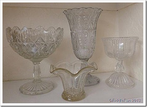 pressed glass bowls and dishes
