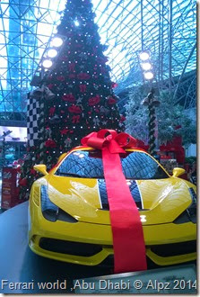 Christmas tree Ferrari world
