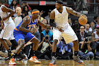 lebron james nba 121206 mia vs nyk 04 LeBron James Nears 2nd Triple Double, Wears Lavas in a Loss