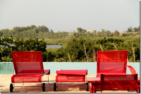 The view to the pool
