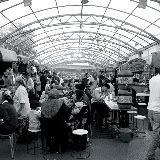 Urumqi - Marché de rue, vue d'ensemble