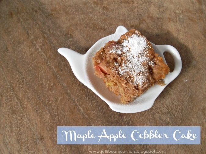 maple apple cobbler cake