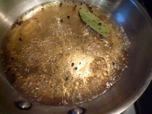 Vinegar mix ready for vegetables.