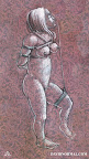 A short, voluptuous model who was tied up by Rain de Gray and stimulated to (apparent) orgasm with a Hitachi wand before a live audience. This image shows her in an early stage of being tied. A short, voluptuous model who was tied up by Rain de Gray and stimulated to (apparent) orgasm with a Hitachi wand before a live audience. This image shows her in an early stage of being tied.