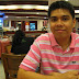 Hubby inside Dencia's Restaurant