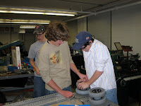Students assembling another prototype design