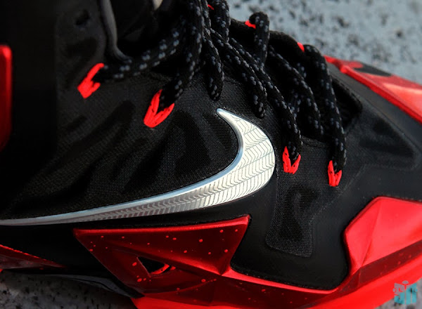 Another Look at Nike LeBron XI 11 Black Red Heat Away