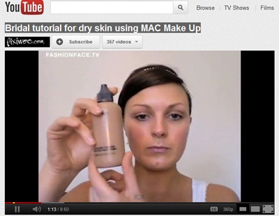 Bridal tutorial for dry skin using MAC Make Up