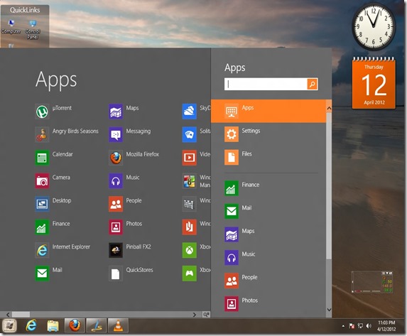 Metro UI Desktop Mode