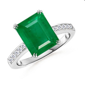 emerald-cut-emerald-and-diamond-ring